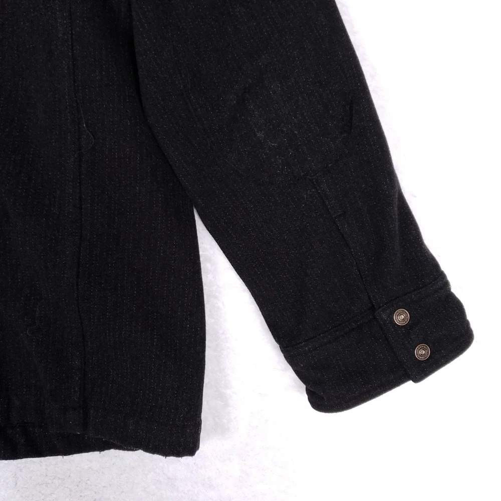 7 For All Mankind Wool Blend Utility Jacket Size‎ XL Black Rugged Luxe Outerwear